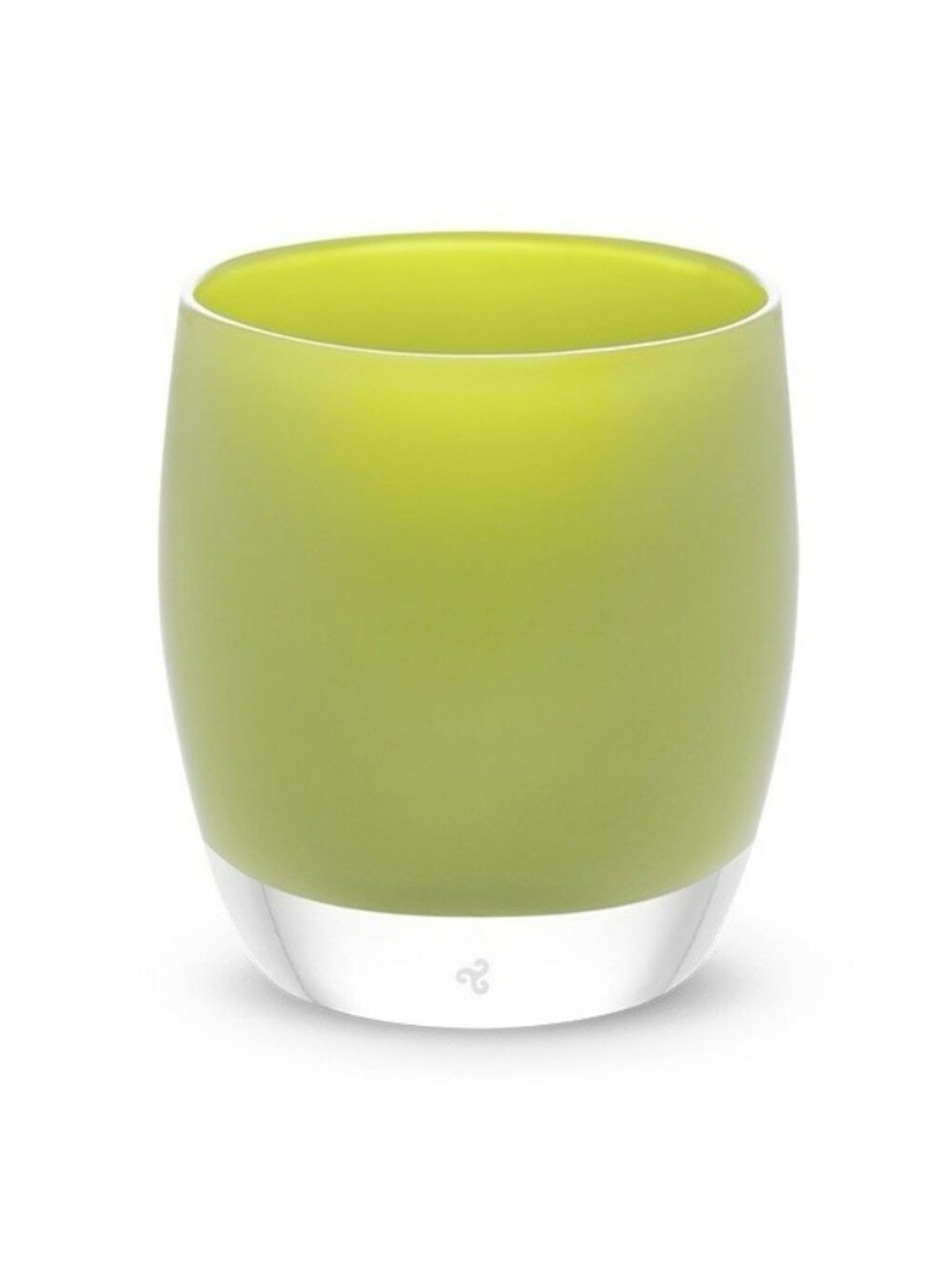 Glassybaby Fertile Hand Blown Votive Candle Holder Neon Lime Green Glassy Baby